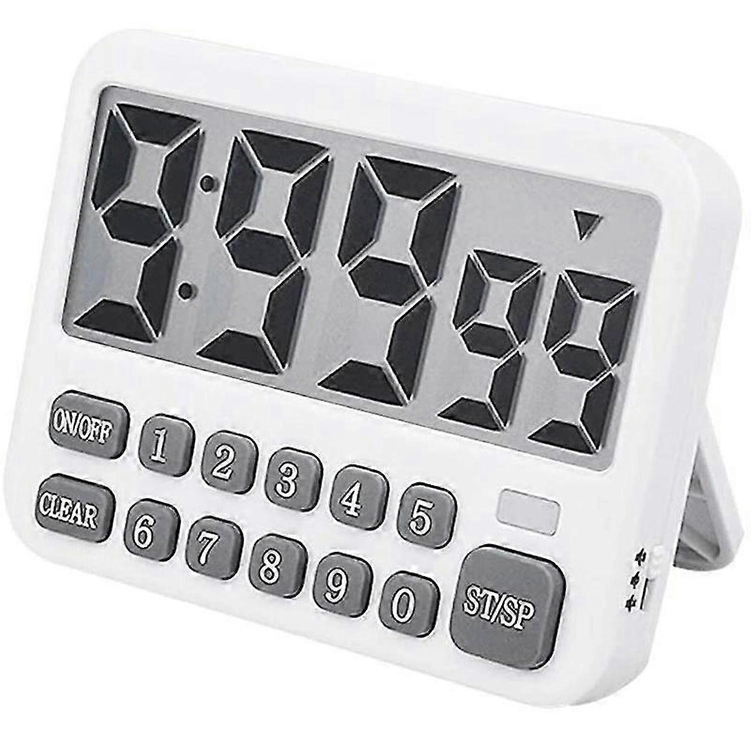 Digital Kitchen Timer, Large Display Cooking Timer Cycle Count Up/Down Timer with Digits Directly In