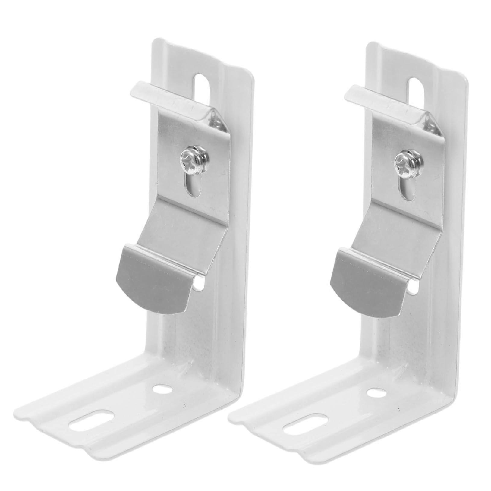 STOBOK 2pcs Vertical Blind Brackets and Clips Replacement, Iron Mounting Brackets, Easy Installation