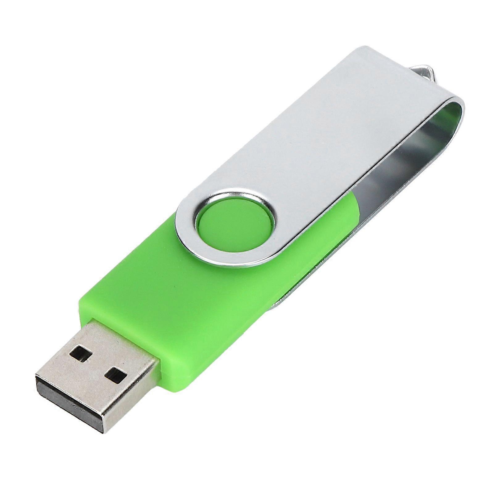 USB Flash Drive Candy Green Rotatable Portable Storage Memory Stick for PC Tablet64GB