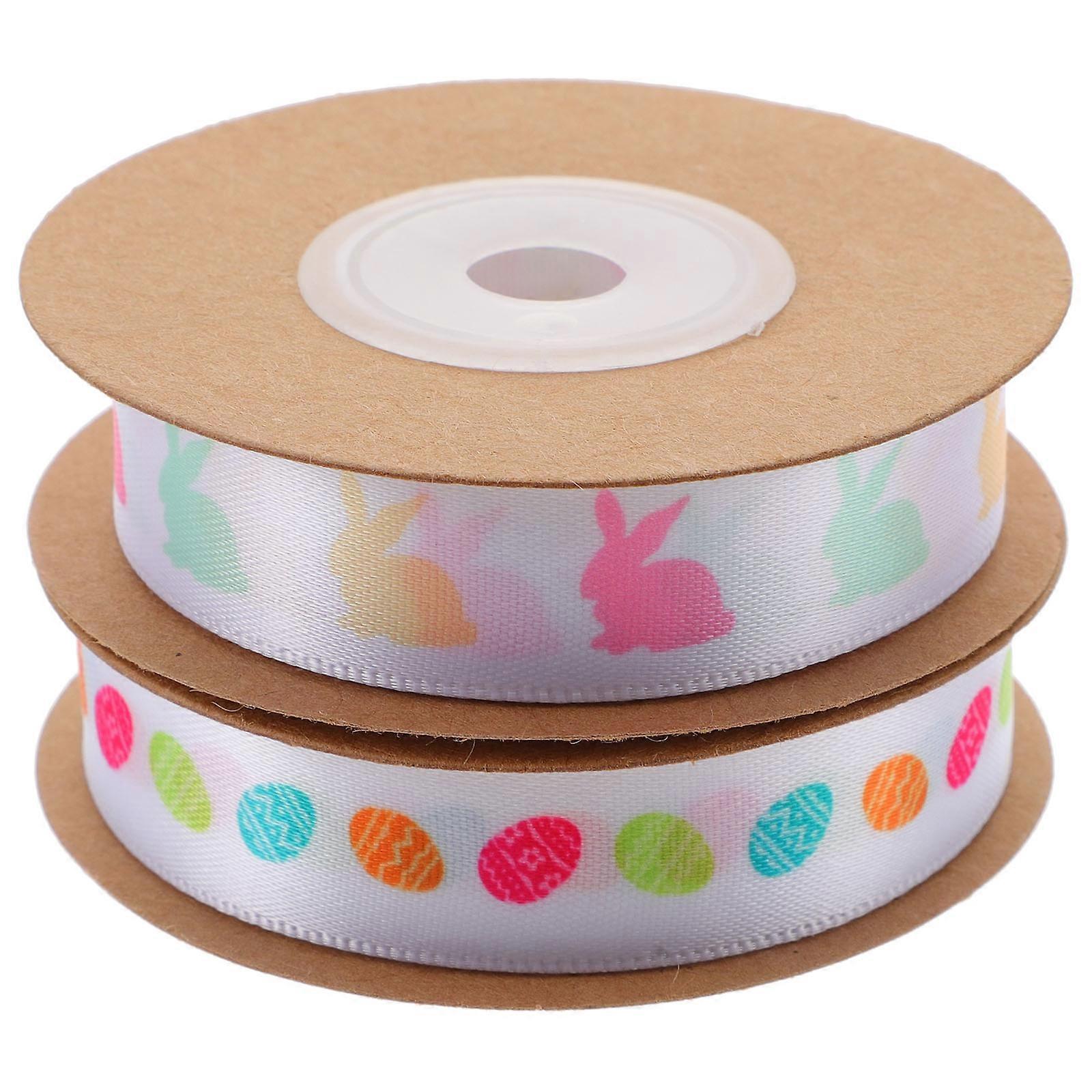 Assorted Color Easter Ribbon for Decorative Wrapping 8 Rolls Pack