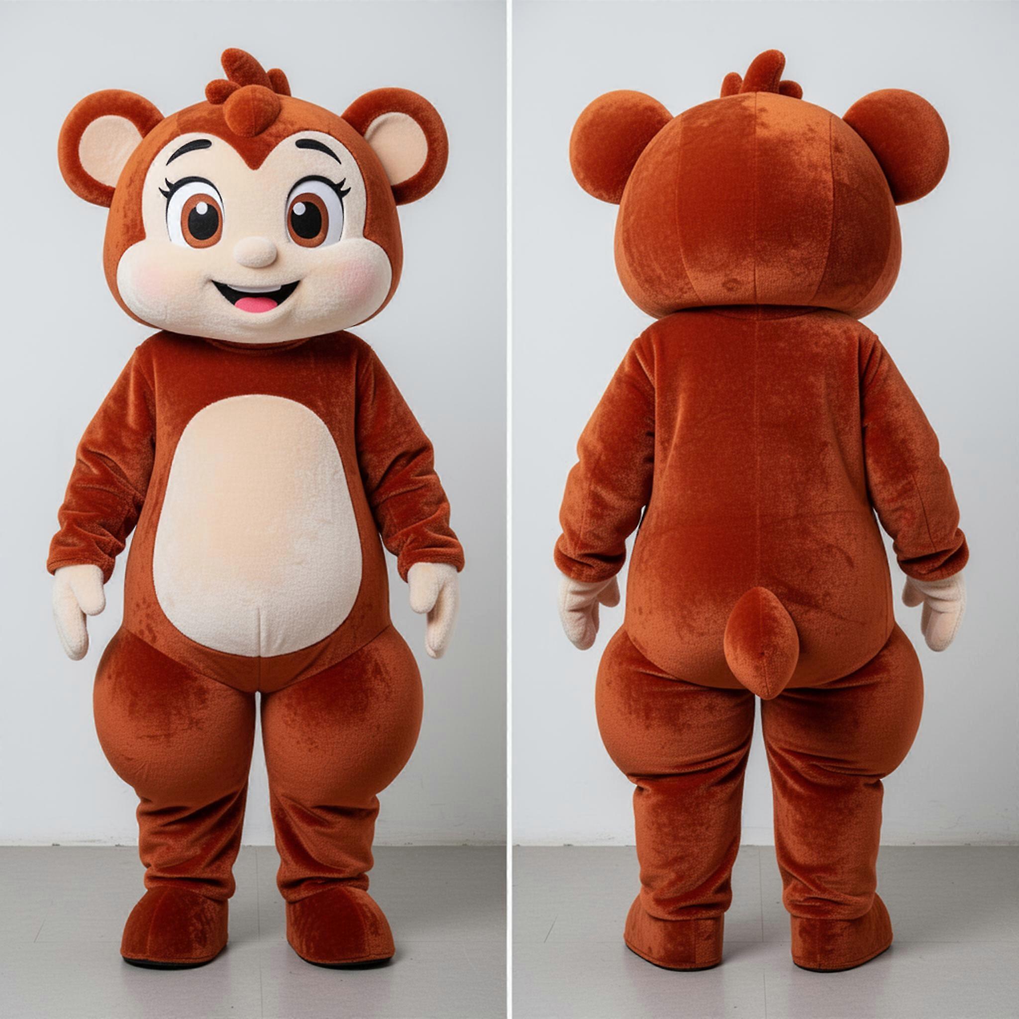 MASTICOT Rust Cartoon Acrobat Mascot