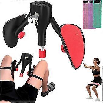 Kegel Exerciser Men, Digital Counter, Adjustable Resistance 0-35 lbs, Leg Strap, Resistance Bands
