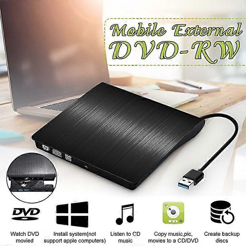 USB 3.0 External CD/DVD Drive Black