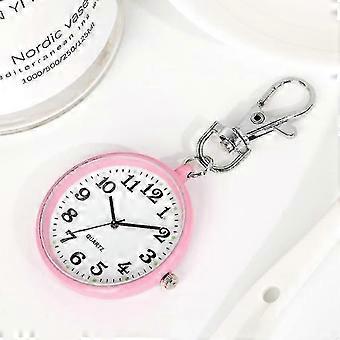 Nurse Pocket Watches Clock For Hospital Tools Unisex Women Men Keychain Fob Clock With Battery Pendant Fob Watches