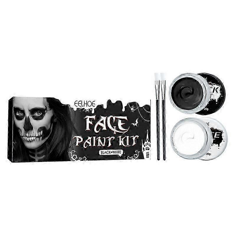 Black White Face Paint Kit