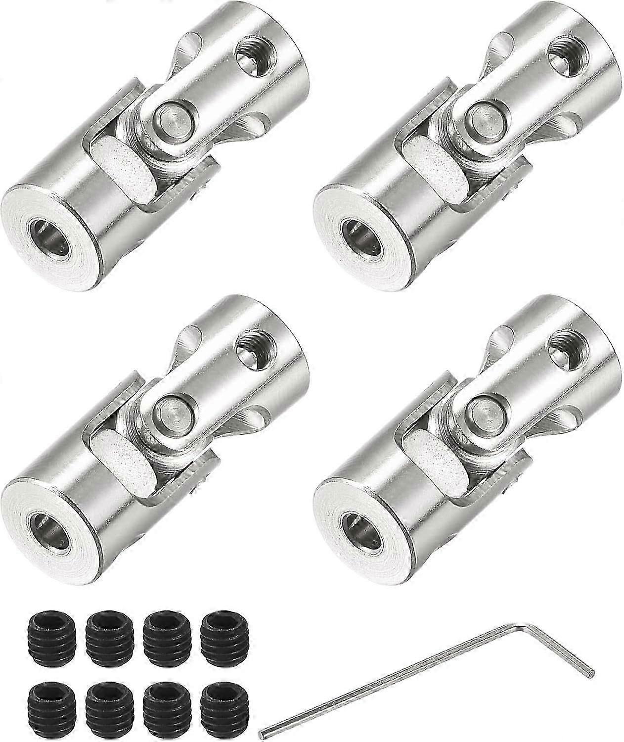 4-Pack Coupling Connector, Universal Steering Shaft, Metal Shaft Coupler