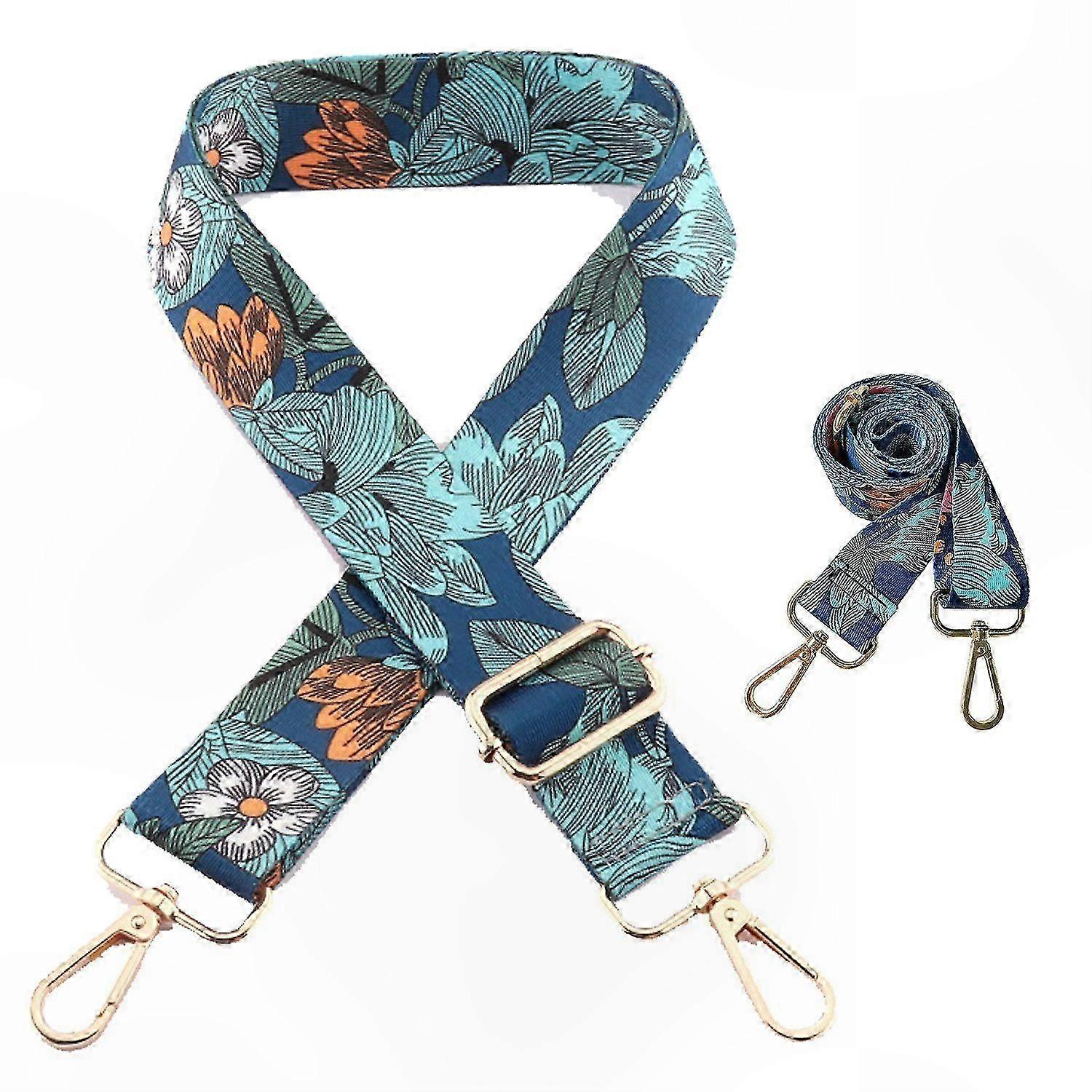 Blue Adjustable Shoulder Strap for Bags Comfortable Replacement Design