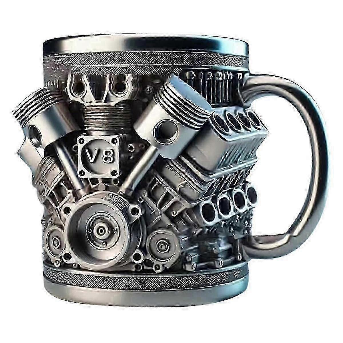 V8 Engine Double-Wall Stainless Mug