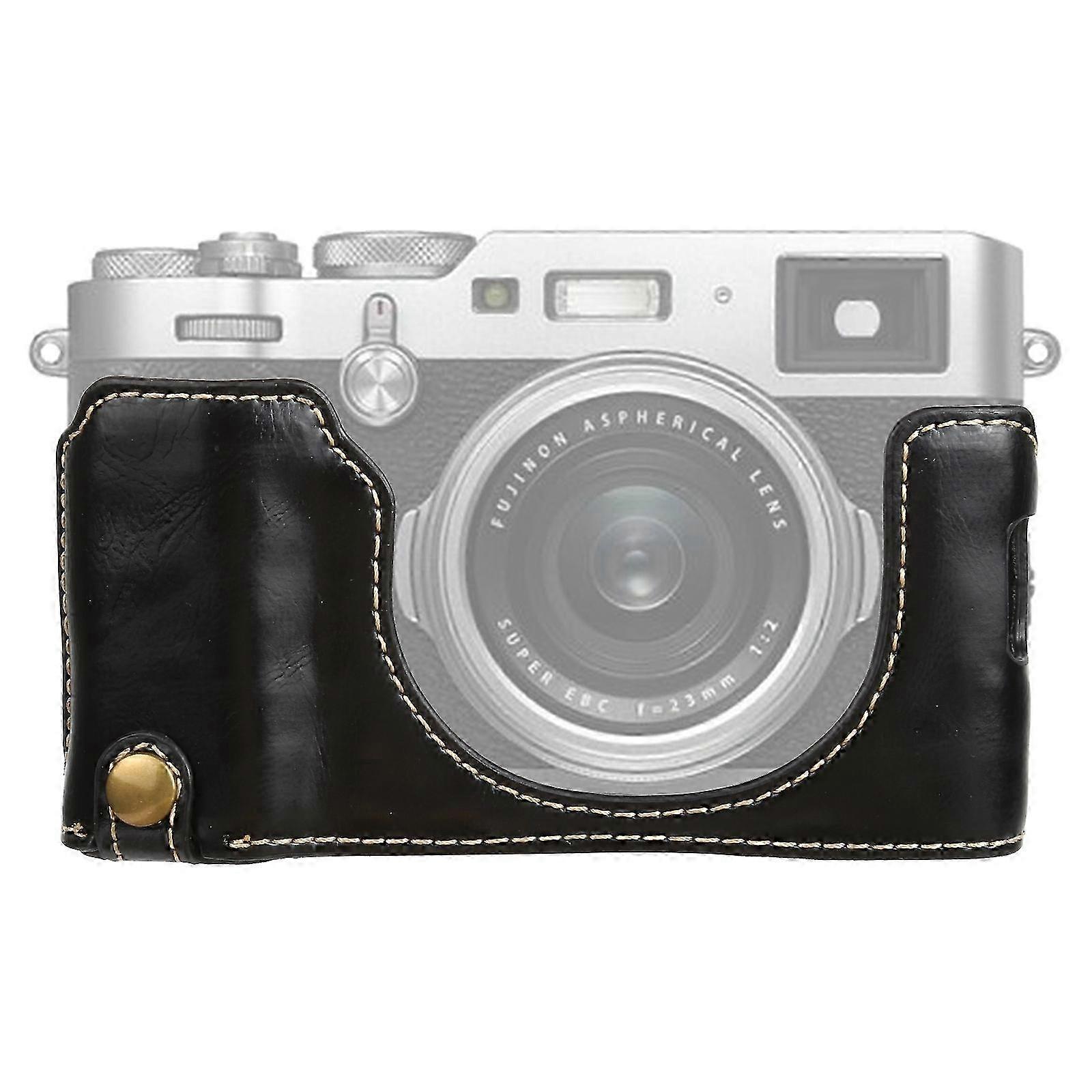 Soft-Touch PU Leather Half Case X100V