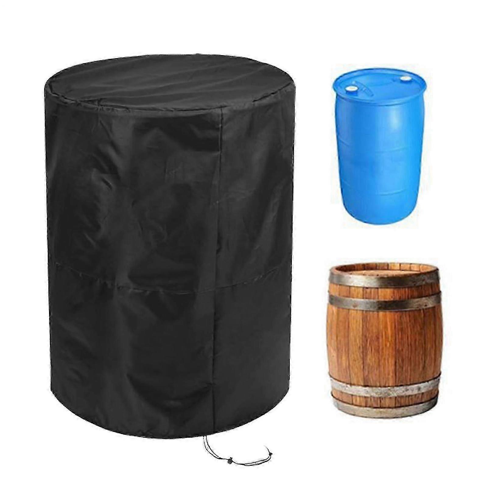 Weatherproof Barrel Cover With Drawstring