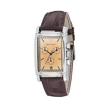 Armani classics Quartz Analog Unisex Watch with AR0285 Cowskin Bracelet