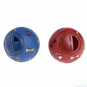 [Dog Treat Dispenser] 2pcs Dog Treat Dispenser Ball, Universal Slow Feeder Toy for Cats and Dogs, Chew-Resistant Interactive Treat Ball for Play and T