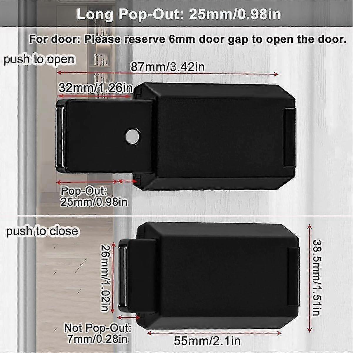 Heavy Duty Push Latch 2 Pack