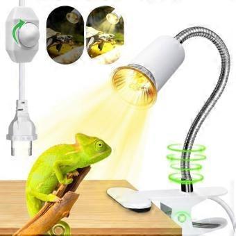 Reptile Heat Lamp 1 unit Metal and Ceramic Adjustable Goose Neck For Turtles, Lizards, and Snakes N