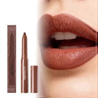 2Pcs Zephoco Tinted Lip Liner (Brownish Red): Smooth and silky texture, easy to use for outlining lips naturally.