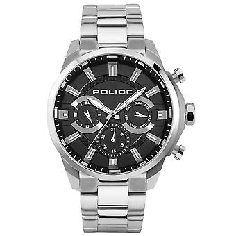 Montres de police menelik watch for Man Analog Quartz avec bracelet en acier inoxydable PEWJK2204201