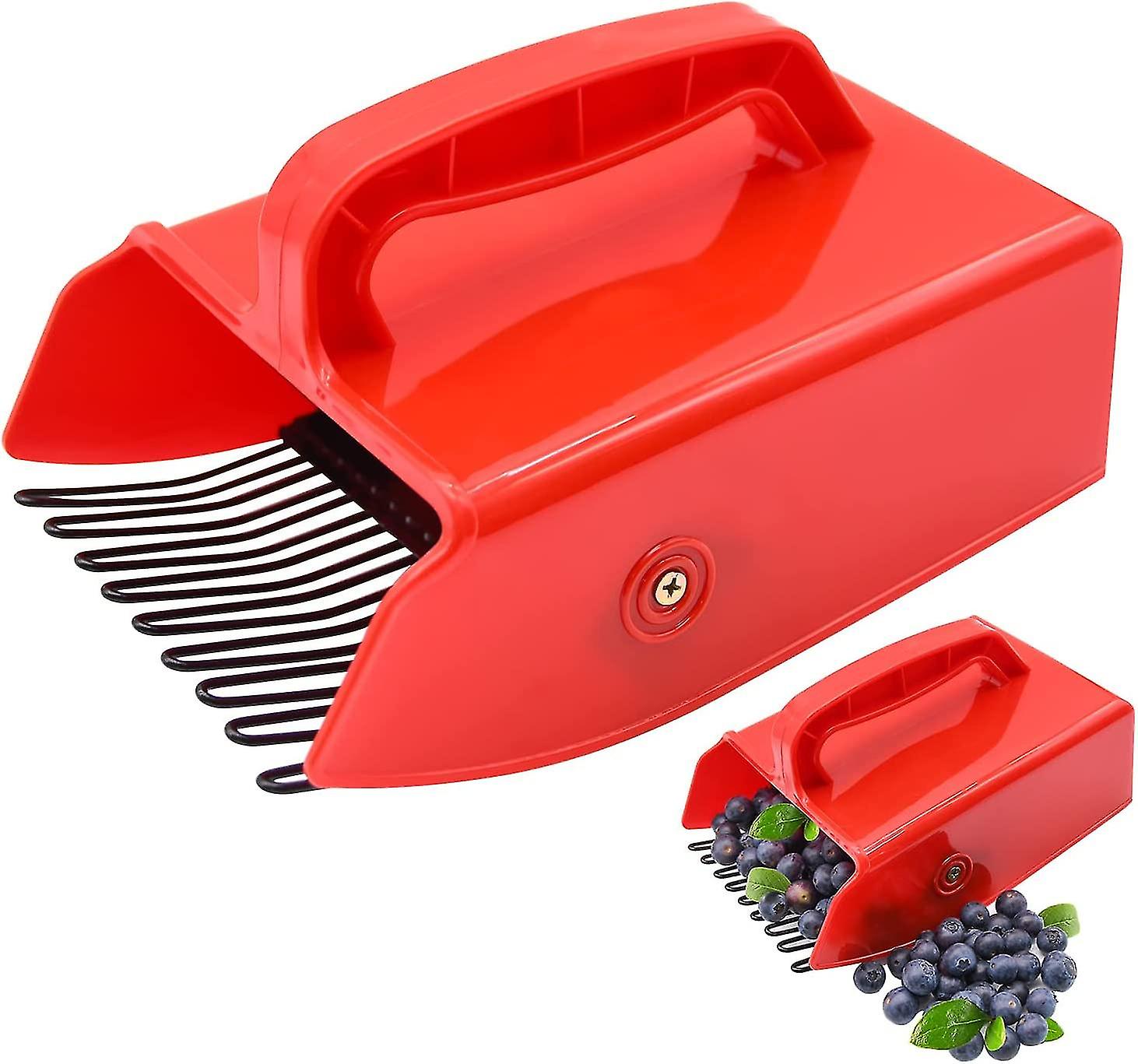 Berry Picker, Berry Pickers And Rakes With Metallic Comb And Ergonomic Handle For Easier Berry Picking, Blueberry Rake Scoop For Blueberries, Lingonbe