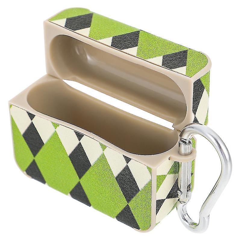 6.4X4.9x2.5cm Green Speaker Bags, Covers & Cases Wireless Earphone Case Cover Earphone Protector Com