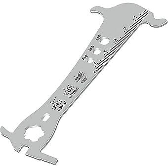 Chain Hook And Wear Indicator Unisex Adult Wear Tool, Bike Chain Wear Indicator Road Checker, Silver, One Size