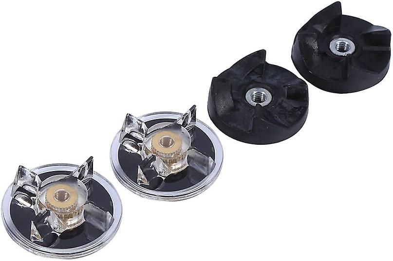 Replacement Blender Gear, 2 Base Gears and 2 Rubber Blade Gears, Compatible with Magic Bullet 250W Blender