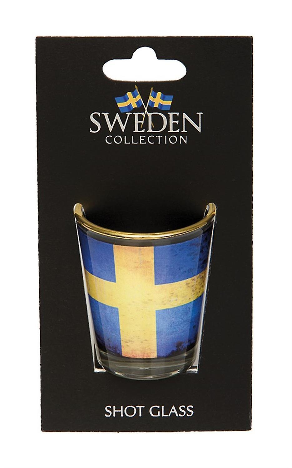 Shotglas Flagga Sverige