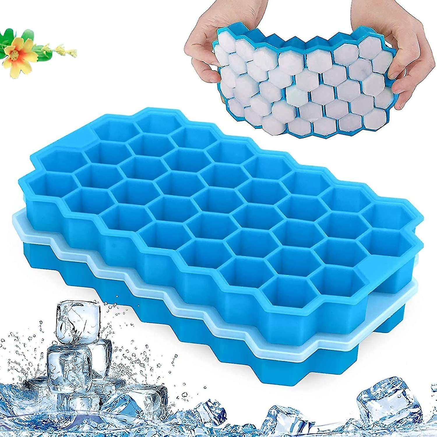 37 Compartment Honeycomb Ice Mold With Lid2pcs