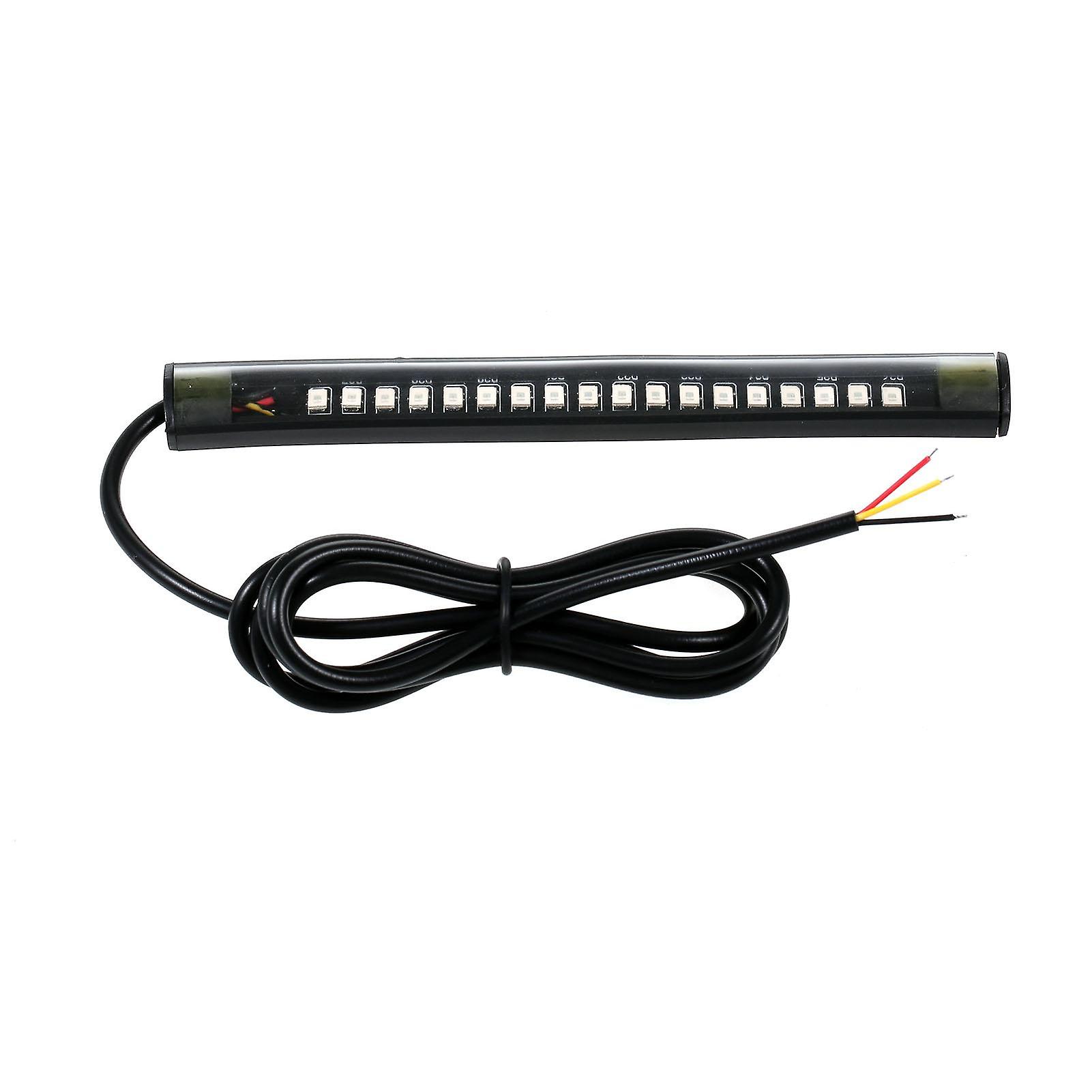 12V 1Pcs Universal 18 LED Light Strip, motocyklowe kierunkowskazy, tylne światło hamulca przyczepy