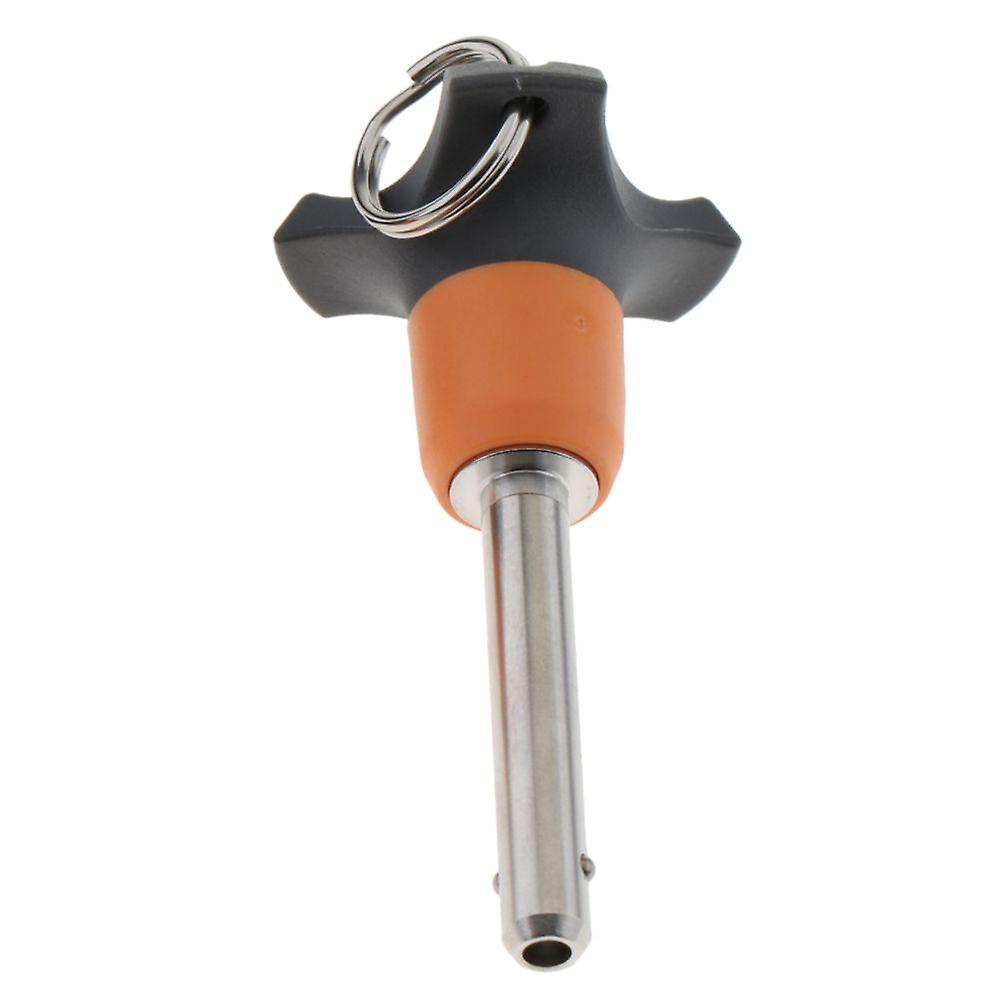 1/4 Inch Dia. Quick Release Ball Lock Pin, Plain Finish, Ring Handle