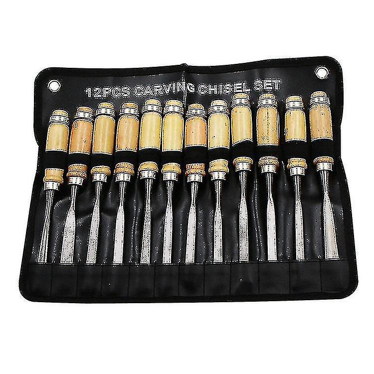 Carpenter Wood Chisel Carving Knife 12pcs High Quality