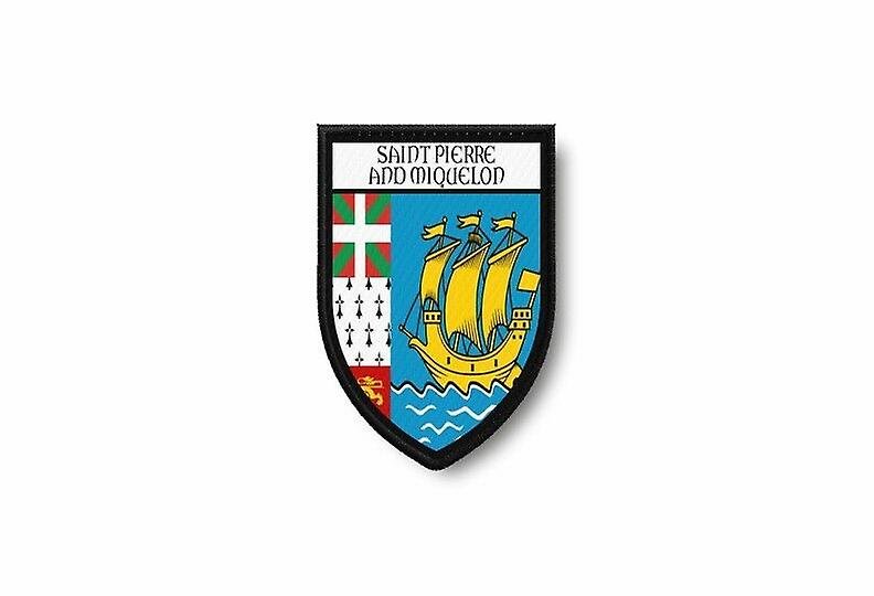 Patch Ecusson Termocollant Bord Brode Flag Prints Saint Peter And Miquelon