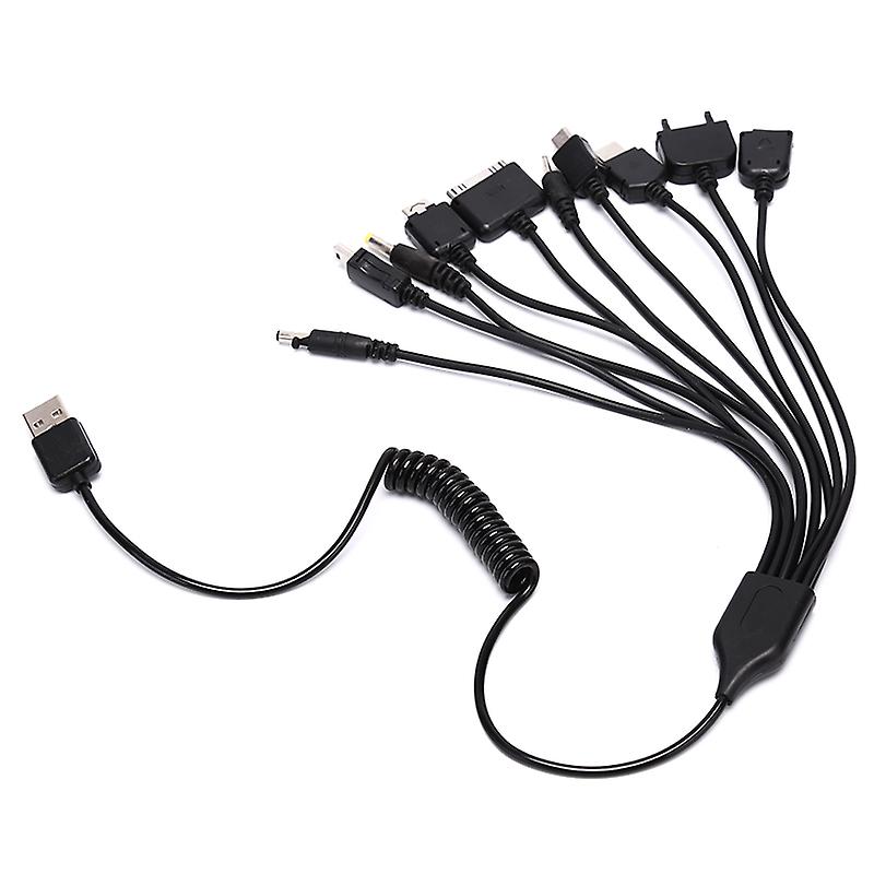 Multi Pin Cable Charger Usb Adapter Cable Data Wire Cord 10 In 1 Multifunction Usb Data Transfer Cable Universal