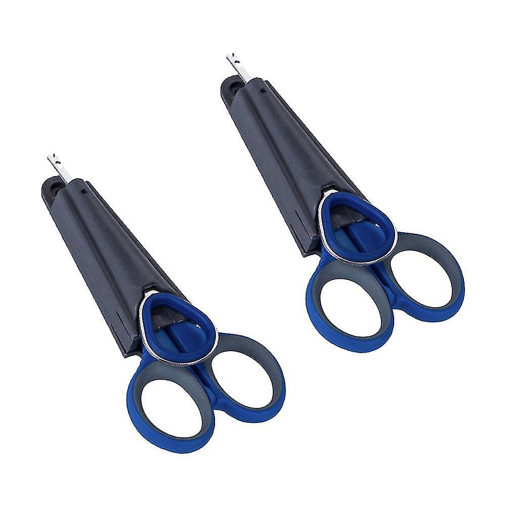 2 Sets Of Practicable And Multifunctional Stainless Steel Scissors For Fishing(two-in-one Scissors F