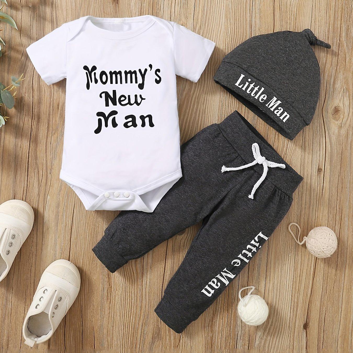 Cute Casual Daddy And Me Letter Print Outfit Short Sleeve