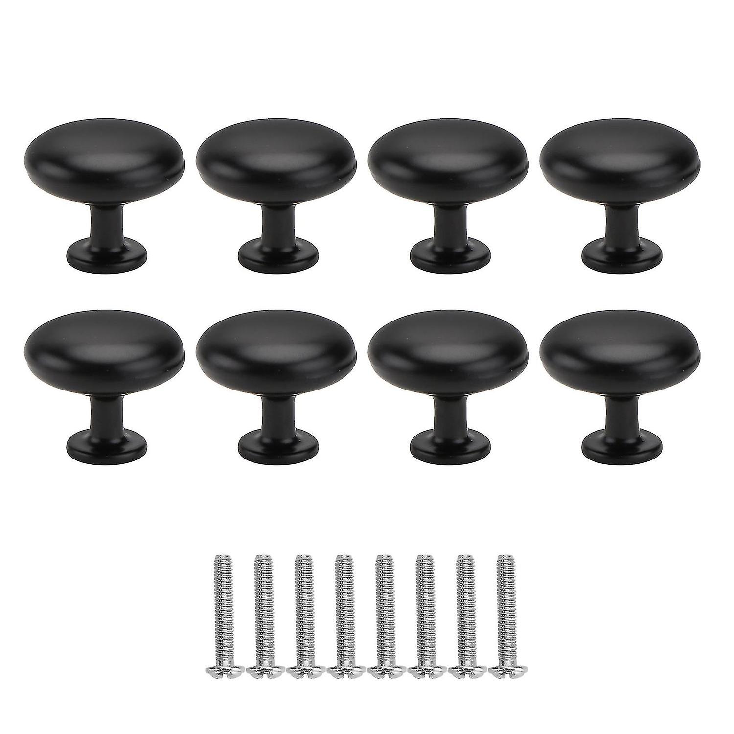 8pcs Practical Solid Round Durable Pull Handle Drawer Knobs Door Knobs Cupboard Pull Knob For Window