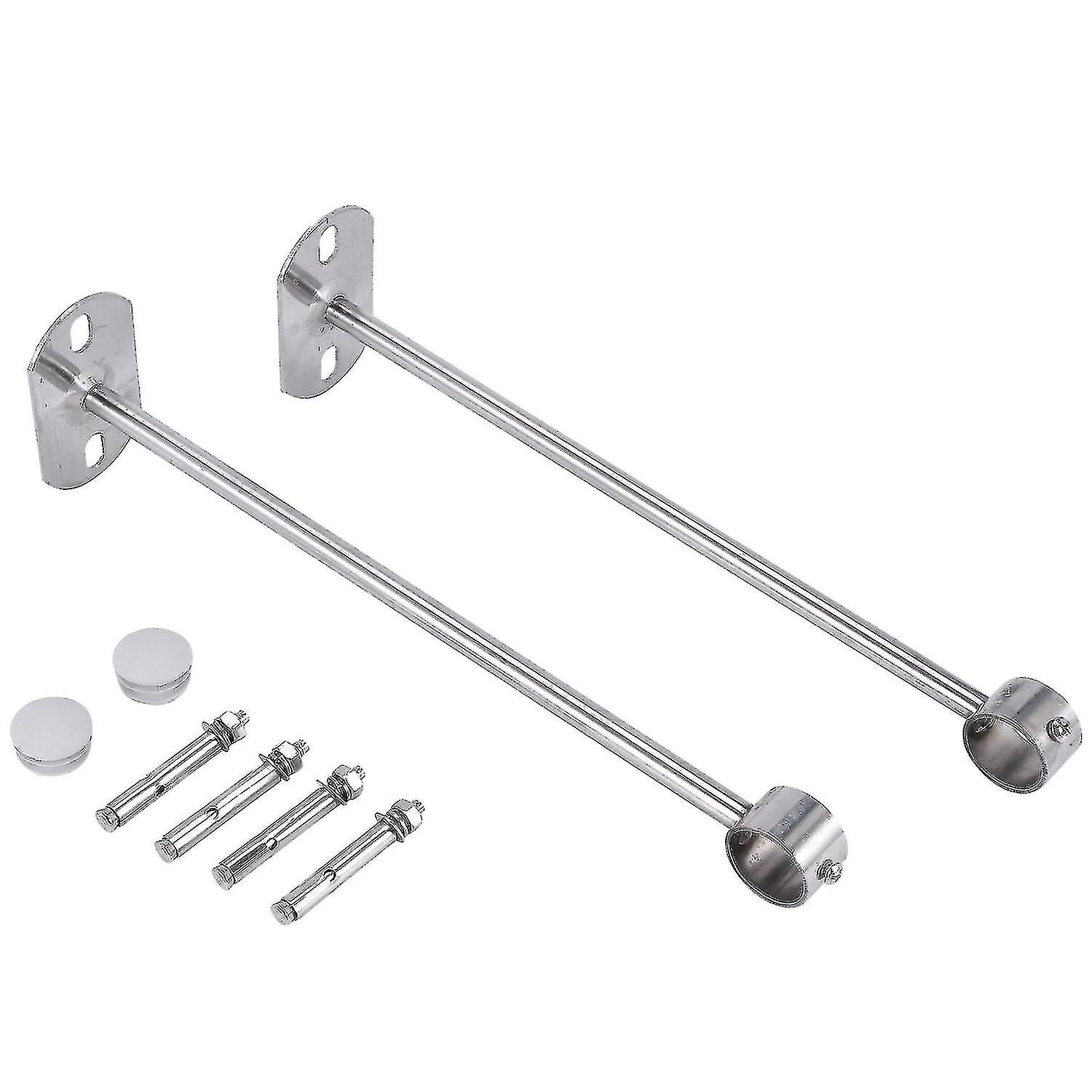 Ceiling-mount Bracket, Wardrobe Pipe Bracket, 25mm Dia, Wardrobe Rod Lever Support Holder Pipe Flan