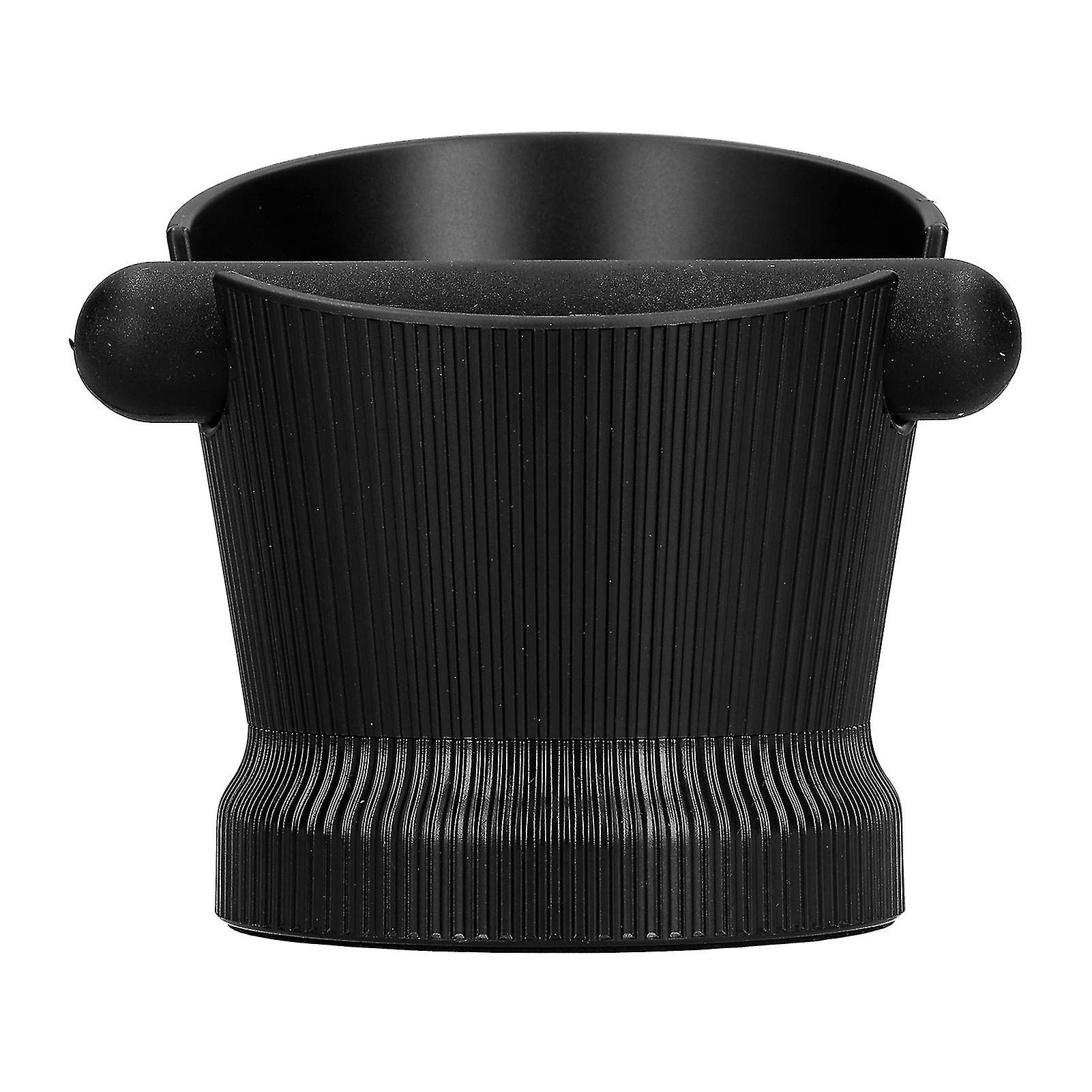 Small household coffee container, ground coffee bucket, waste bin, striped waste box with base