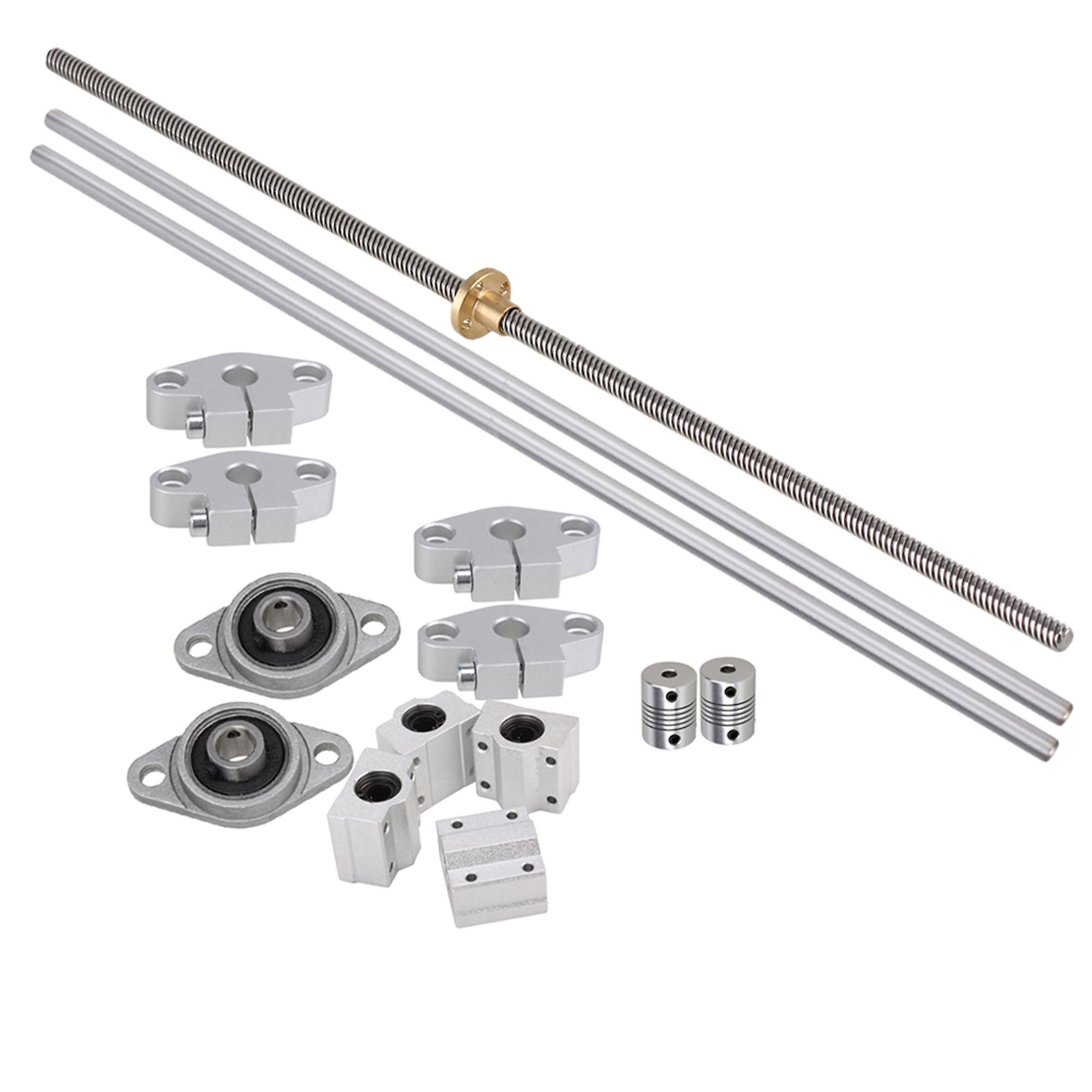 8mm Lead Shaft 40cm Optical Axis Rail Slide Shaft Coupler Set