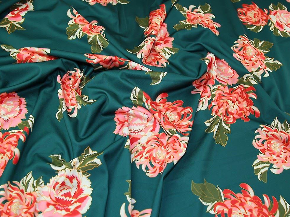 Lady McElroy Scuba Stretch Knit Fabric Jade - per metre