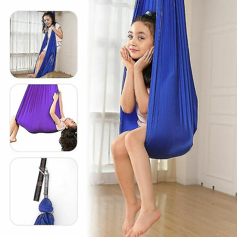 Barn Barn Hängande Sensorisk Swing Stol Stol Cuddle Hängmatta Terapi Autism Adhd