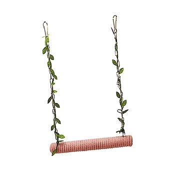 Wooden Birds Parrots Stand Bird Hanging Hammock Climbing Chicken Perch Ladder Stand For Indoor Outdoor