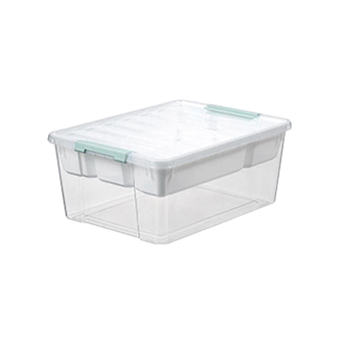 Deep Clear Plastic Stackable Storage Container Bin Box Tote With Clear Latching Lid Organizing Solution For Home