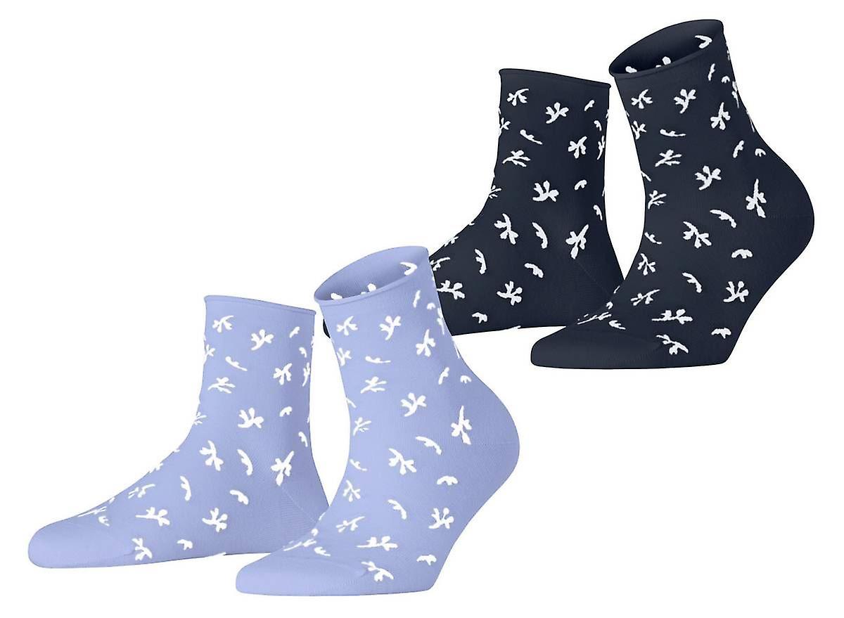 Esprit Twig 2 Pack Socks - Blue/Navy