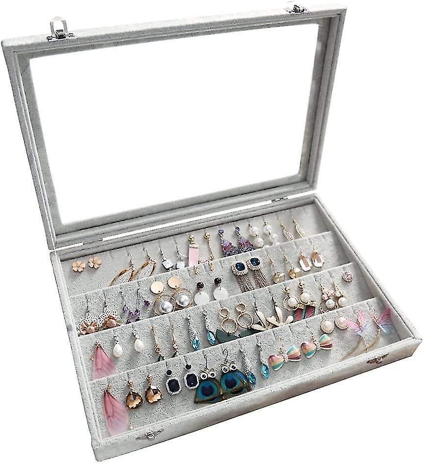 Velvet Jewelry Box Display Case