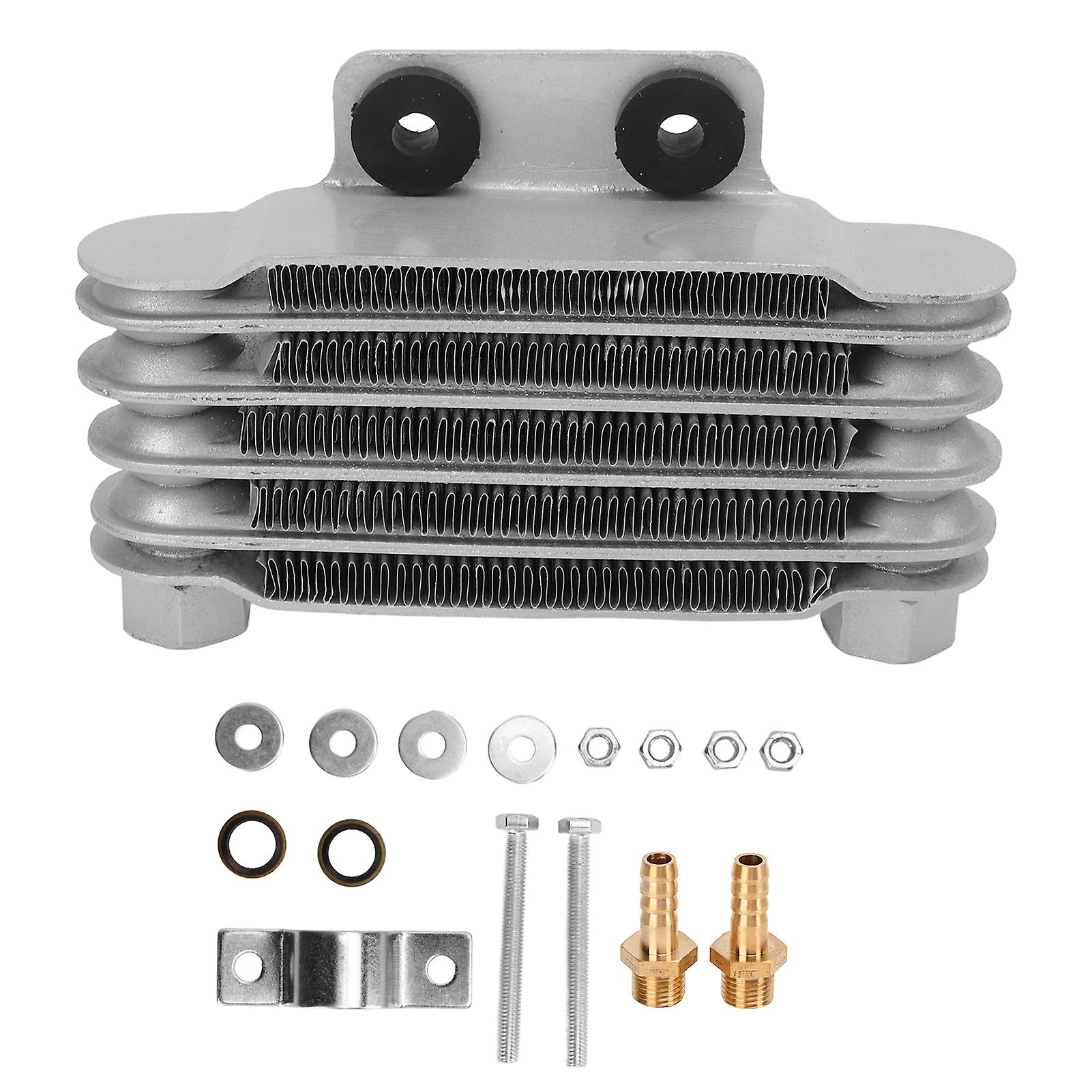 Radiateur d'huile moteur avec adaptateurs en aluminium pour motos, dirt bikes et VTT de 50 à 250 cm³