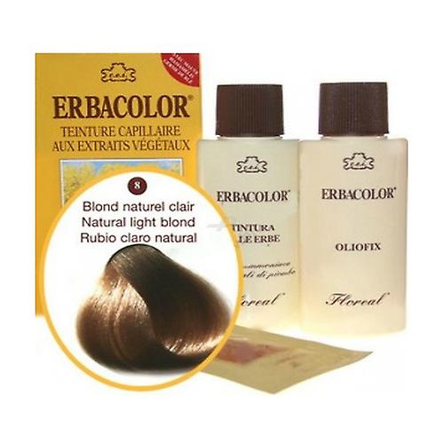 Erbacolor 8 light natural blond 120 ml