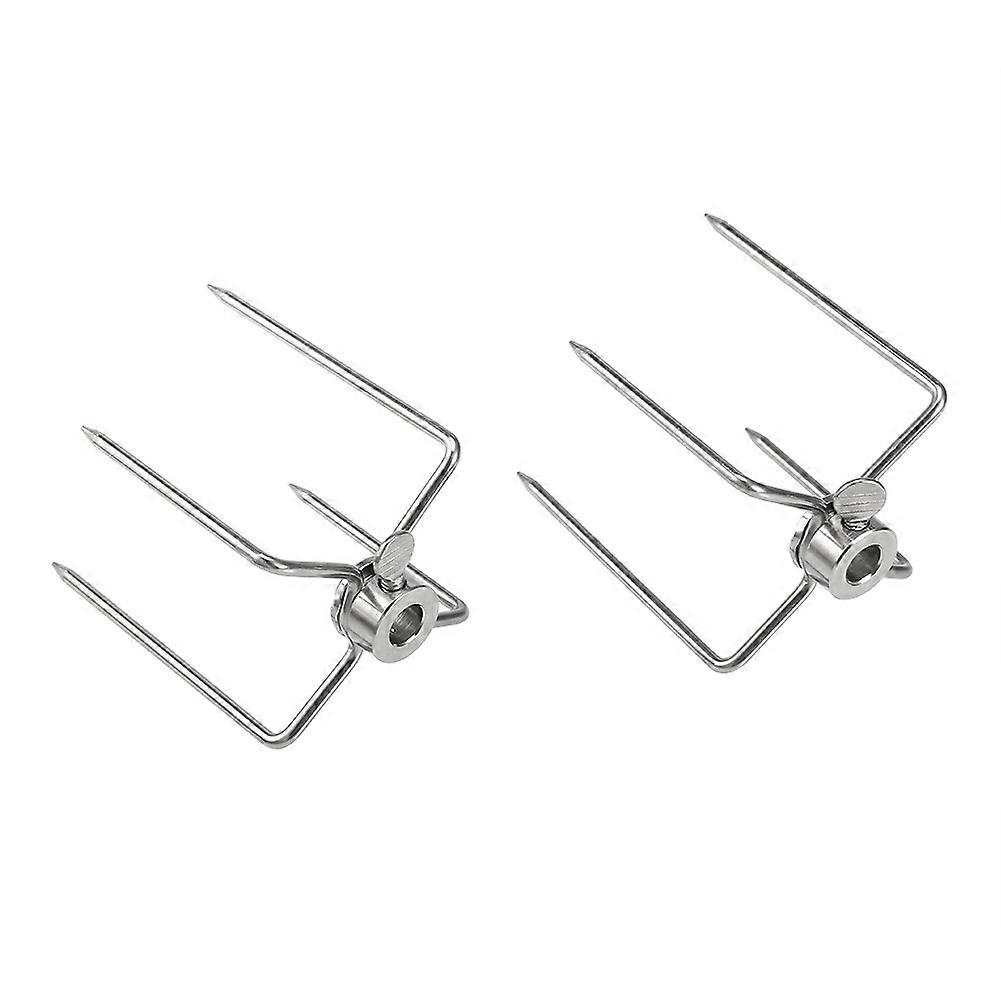 Set of 2 stainless steel multifunctional barbecue forks