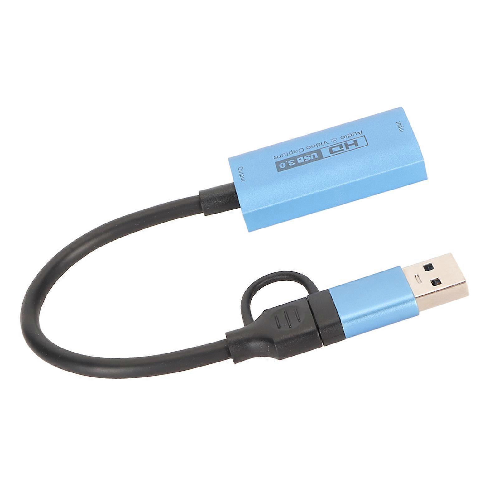 4K Audio Video Capture Card USB3.0 HD Multimedia Interface to USB C Video Capture Adpter for Gaming Live Streaming Z29C