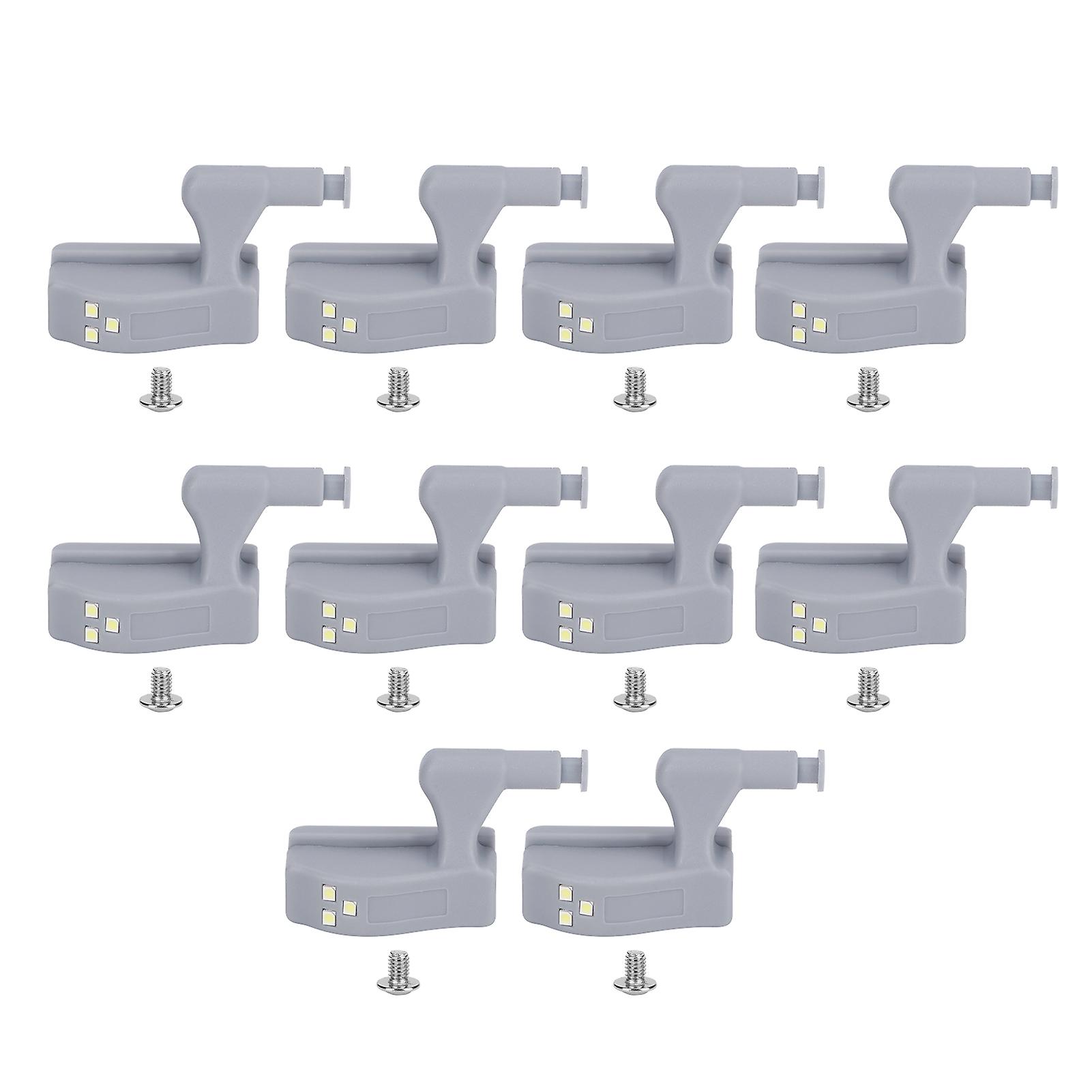 10Set Hinge LED Sensor Light Set Home Cabinet Cupboard Closet Drawer Induction Lamp
