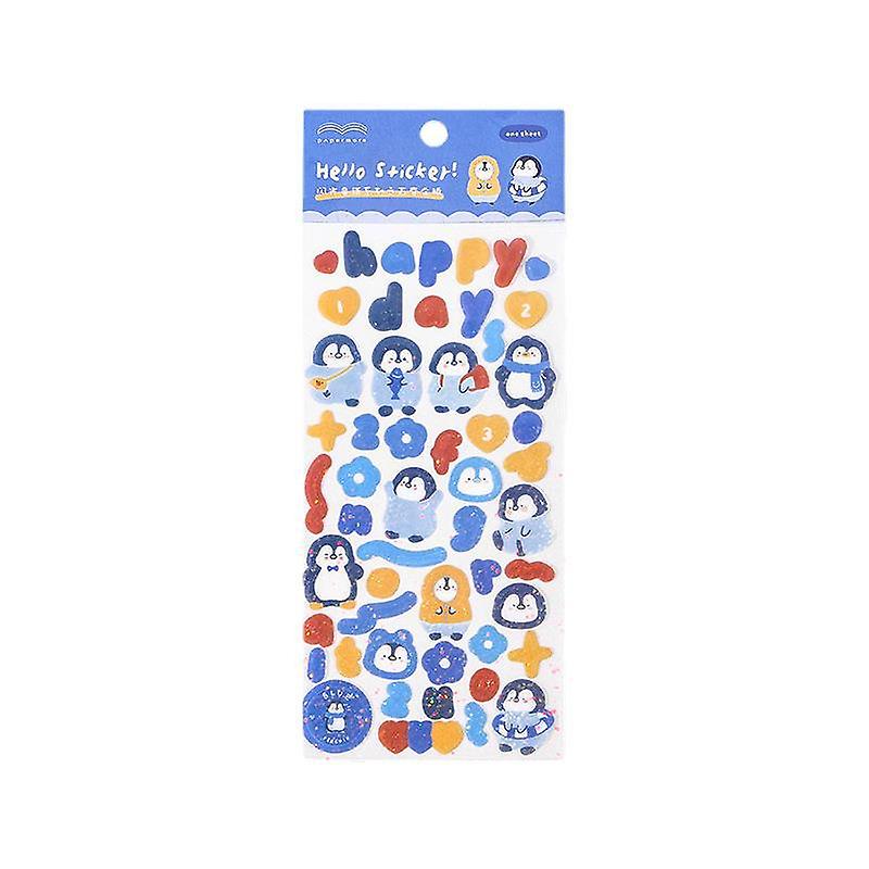 1Pcs Sticker Pack Cute Handbook Journal Sequins Pet Cartoon