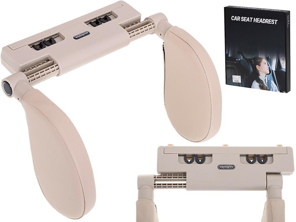 Head and neck adjustable headrest beige